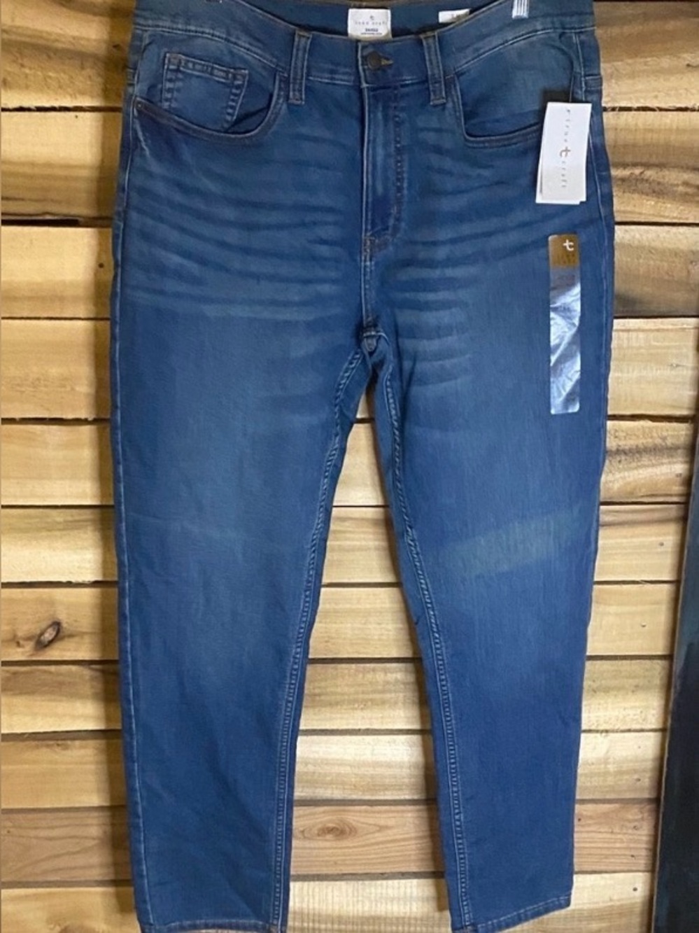 NWT True Craft Men's Deep Blue Slim fit Jeans size 34x32